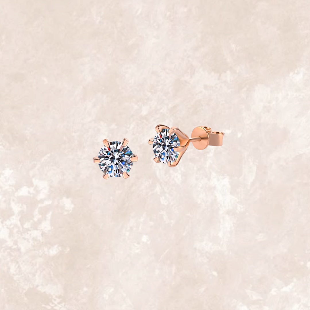 Rose Gold Martini Studs