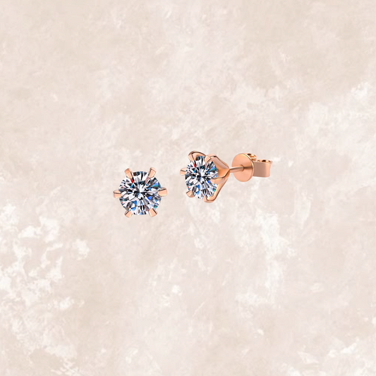 Rose Gold Martini Studs