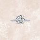 Camille 2 Carat Solitaire Hidden Halo Ring