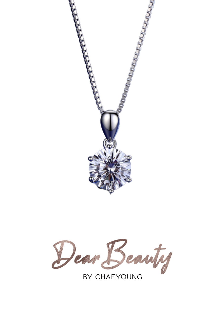 Julie 2 Carat Classic Solitaire Necklace