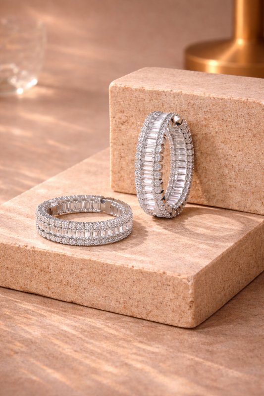 Hosanna Thick Baguette Hoops