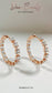 Galaxy Spacer Hoop Earrings - Rose Gold