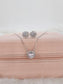 Anya 1.2 Carat Solitaire Halo Necklace