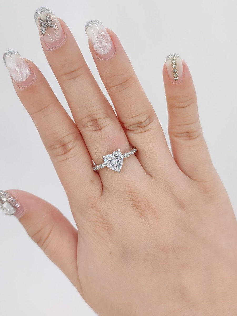 Abby Elevated Heart Ring