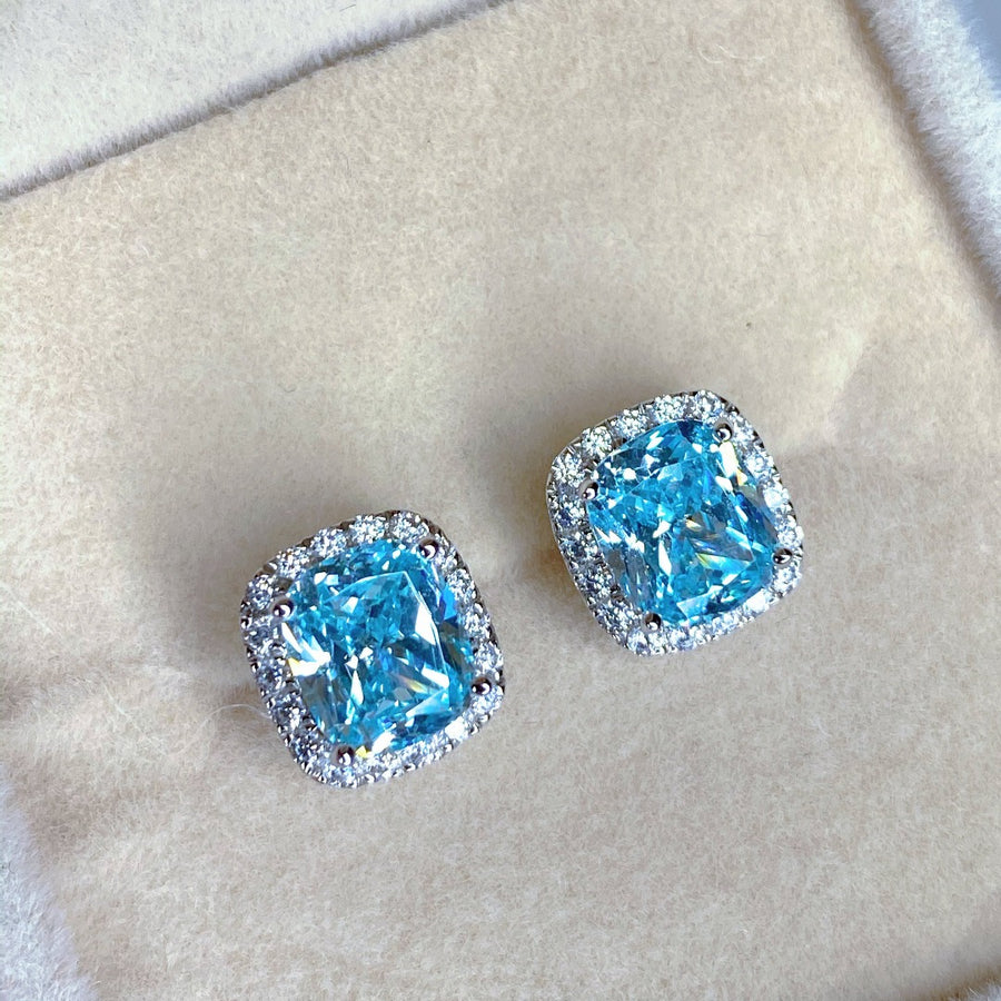 Samantha 2 Carat Long Cushion Studs