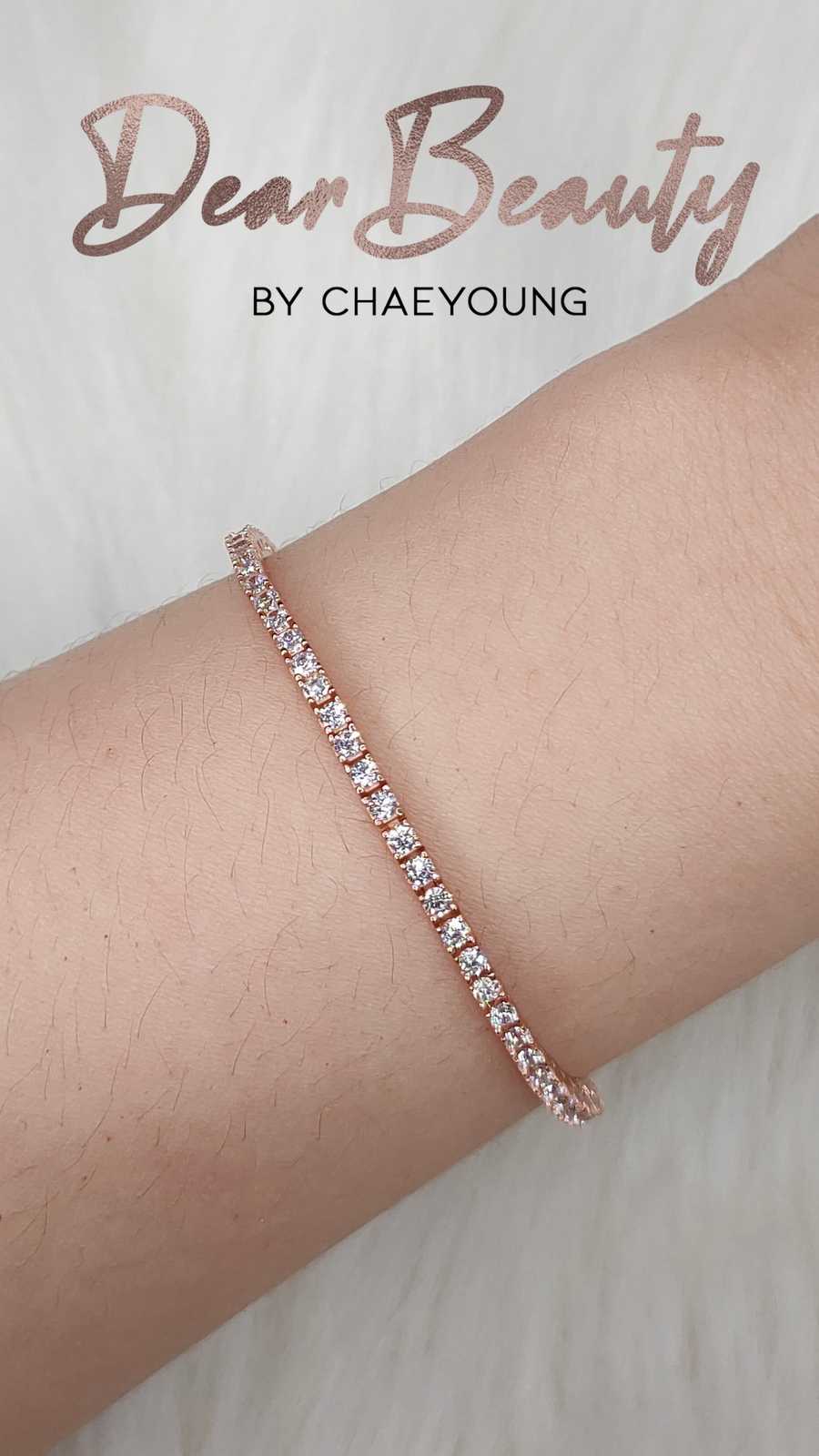 Rose clearance tennis bracelet