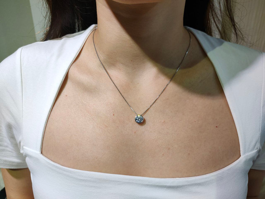 2 Carat Donut Necklace