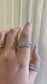 Glenda Thick Criss Cross Eternity Ring