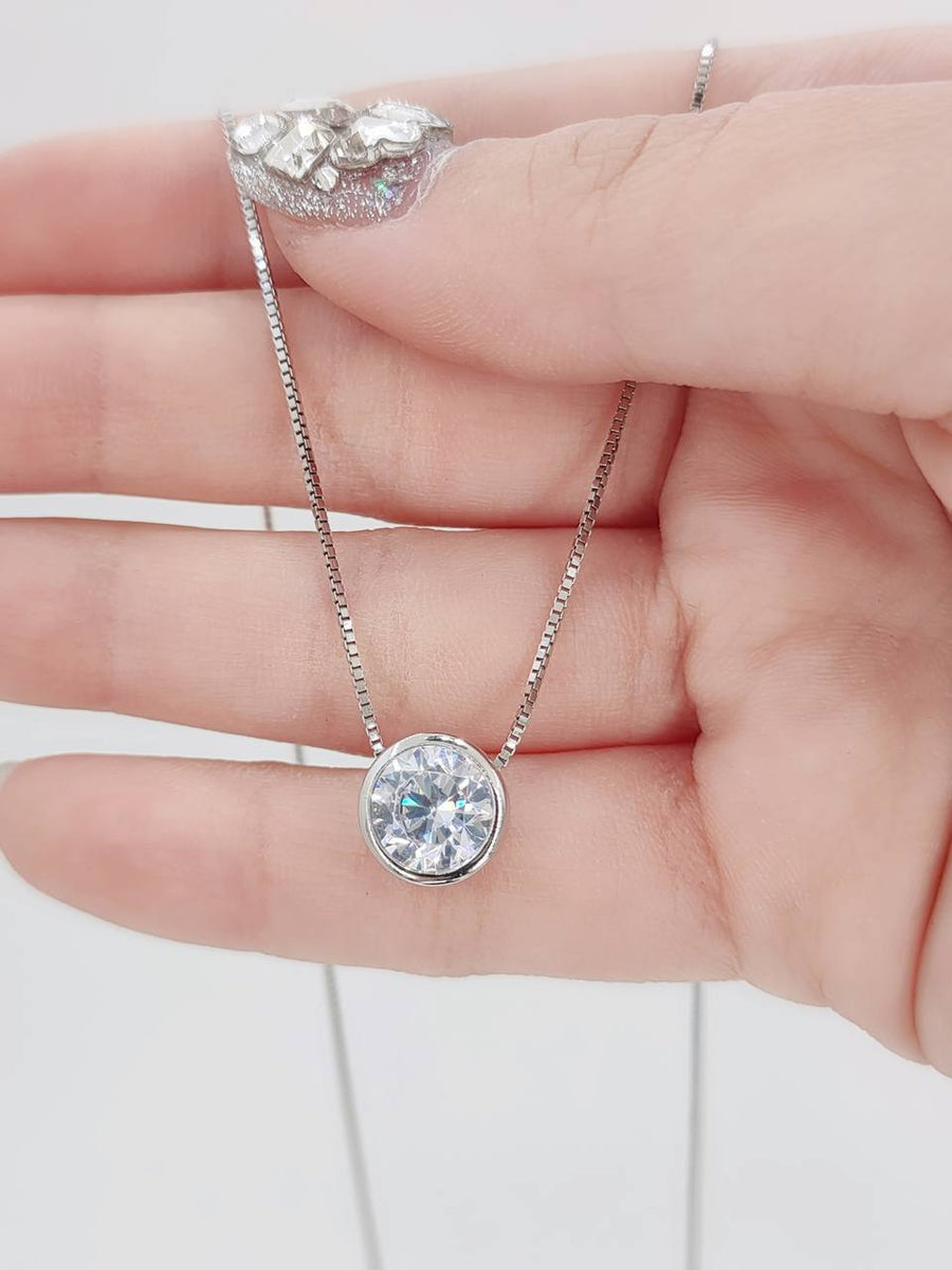 2 Carat Donut Necklace