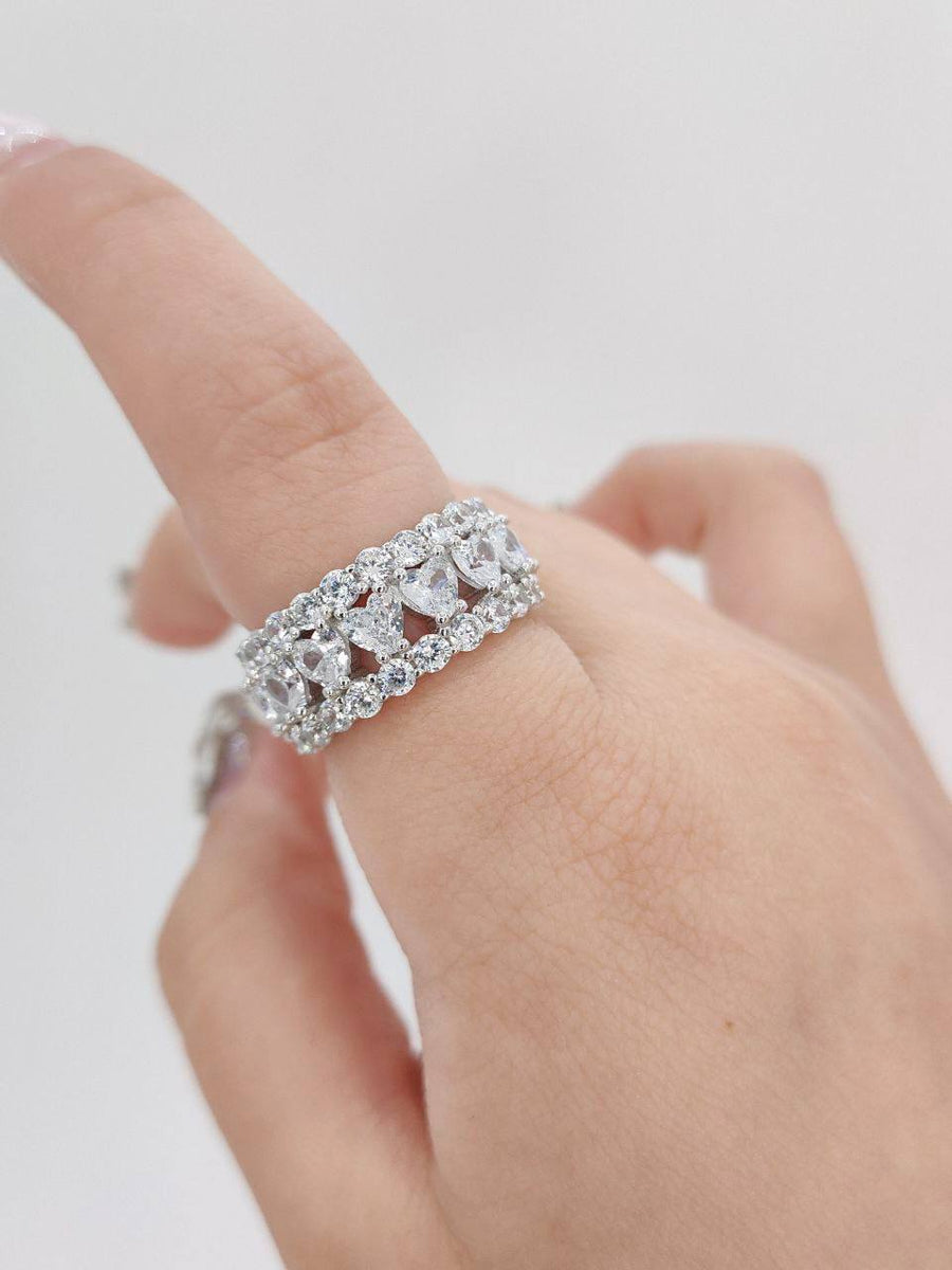 Gwen Heart Mix Eternity Ring